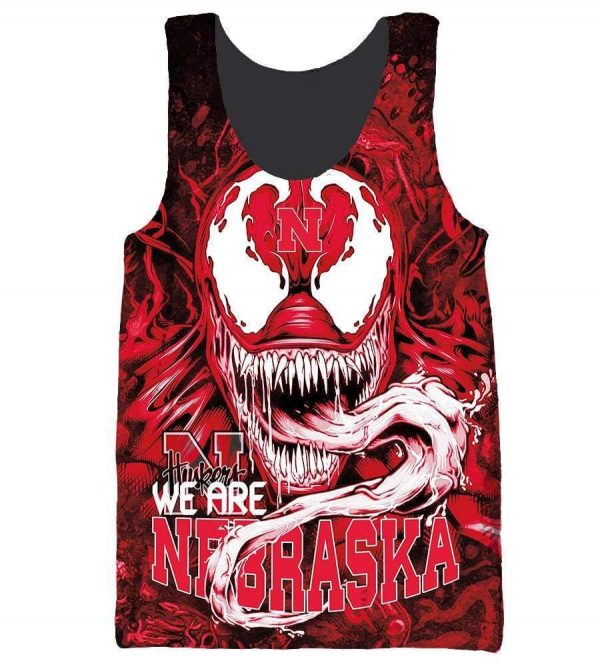 Nebraska Cornhuskers Venom Hoodies - Pullover Red Hoodie