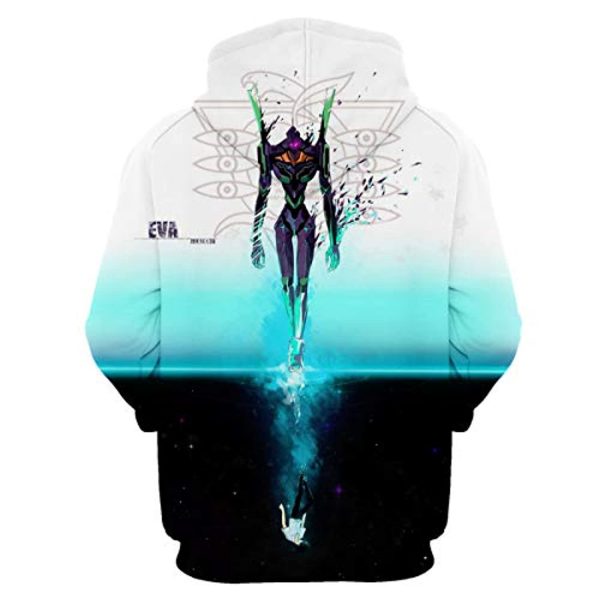 Neon Genesis Evangelion Hoodies - EVA 3D Print Cosplay Hoodie Sweatshirt with Front Pocket