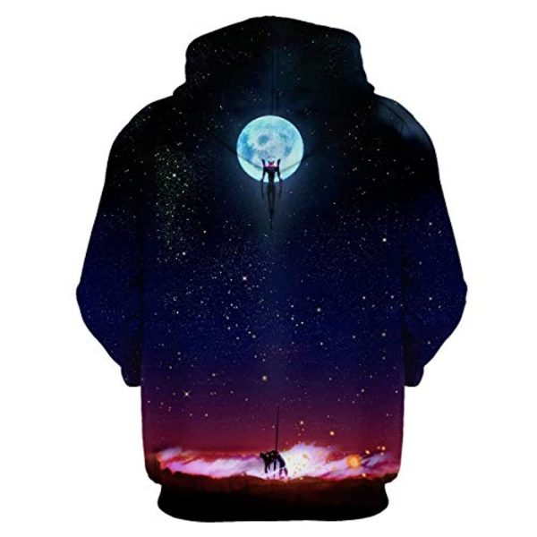 Neon Genesis Evangelion Hoodies - EVA 3D Print Cosplay Hoodie Sweatshirt with Front Pocket