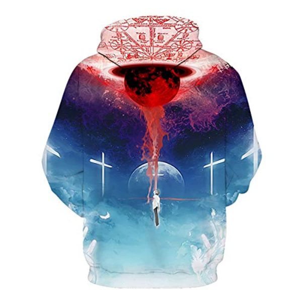 Neon Genesis Evangelion Hoodies - EVA 3D Print Cosplay Hoodie Sweatshirt with Front Pocket