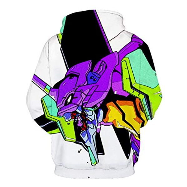 Neon Genesis Evangelion Hoodies - EVA 3D Print Cosplay Hoodie Sweatshirt with Front Pocket
