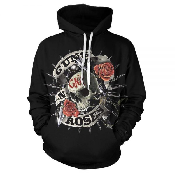 New Music Hoodies—— Claasic Guns N' Roses Unisex 3D Print Hoodies