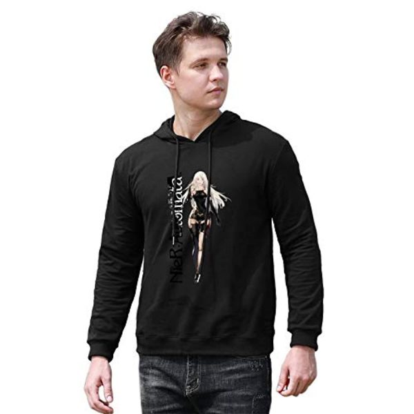 Nier Automata Hoodies - Black Pullover Hooded Sweater