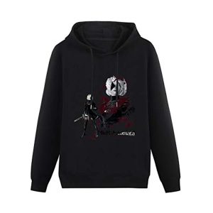 Nier Automata Hoodies - Black Pullover Hooded Sweater