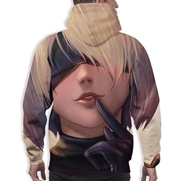 Nier Automata Hoodies - YoRHa No 2 Type B 2B 3D Print Pullover Hooded Sweater