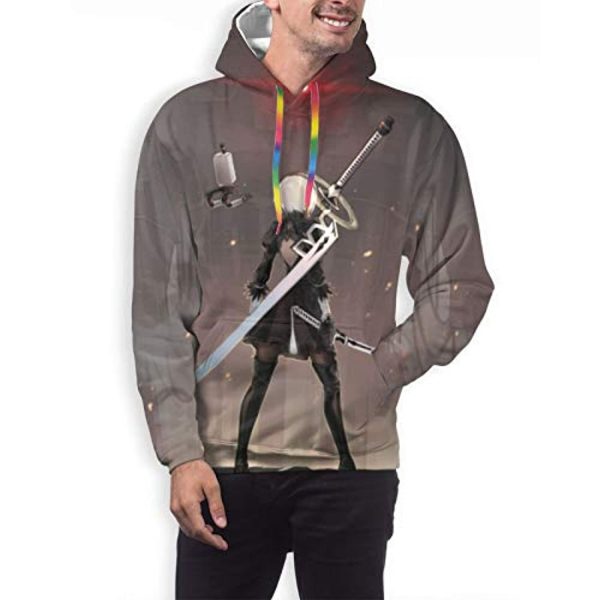 Nier Automata Hoodies - YoRHa No 2 Type B 2B 3D Print Pullover Hooded Sweater