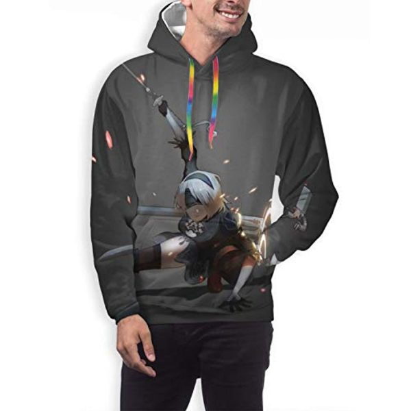 Nier Automata Hoodies - YoRHa No 2 Type B 2B 3D Print Pullover Hooded Sweater