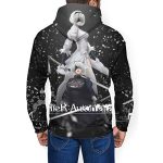 Nier Automata Hoodies - YoRHa No 2 Type B 2B 3D Print Pullover Hooded Sweater