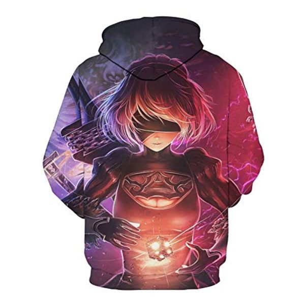 Nier Automata Hoodies - YoRHa No 2 Type B 2B 3D Print Pullover Hooded Sweater