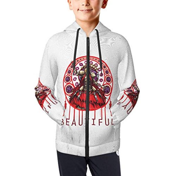 Nier Automata Hoodies - YoRHa No 2 Type B 2B 3D Print Zip Up Hooded Sweater for Teens