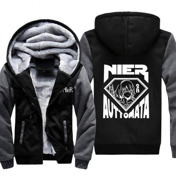 NieR: Automata Jackets - Solid Color NieR: Automata 2B Character Icon Super Cool Jacket