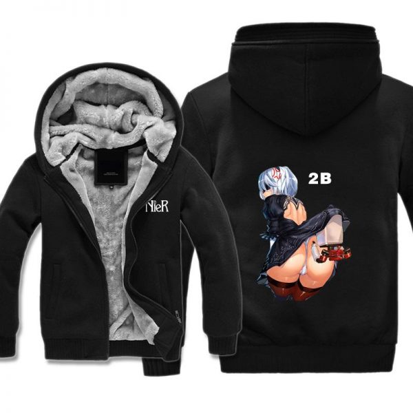 NieR: Automata Jackets - Solid Color NieR: Automata Game Character 2B Super Cool Jacket