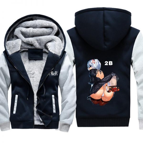 NieR: Automata Jackets - Solid Color NieR: Automata Game Character 2B Super Cool Jacket