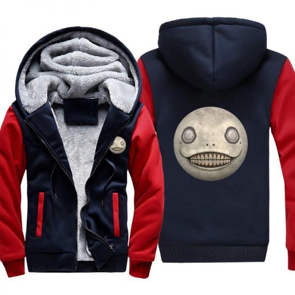 NieR: Automata Jackets - Solid Color NieR: Automata Grey Smiley Face Super Cool Jacket