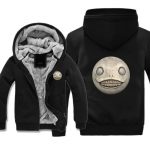 NieR: Automata Jackets - Solid Color NieR: Automata Grey Smiley Face Super Cool Jacket