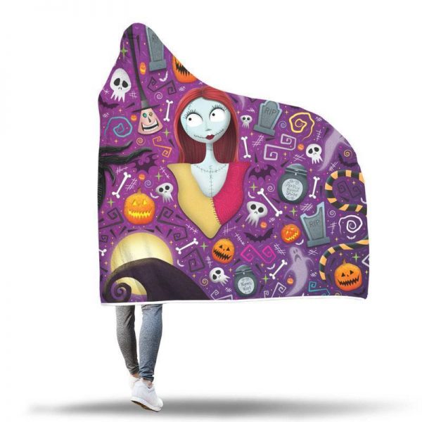 Nightmare Before Christmas Hooded Blankets - Jack and Sally Hooded Blanket