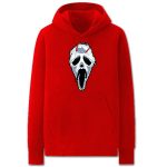 Nightmare Before Christmas Hoodies - Solid Color Terror Skull  Fleece Hoodie