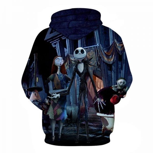 Nightmare Before Christmas Jack And Sally Hoodies - Nightmare Before Christmas Hoodies - Jack Ugly Christmas Hoodie