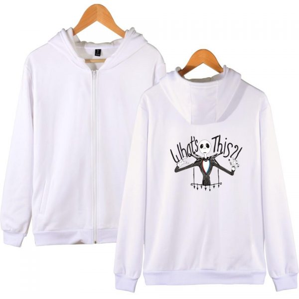 Nightmare Before Christmas Jack Hoodies - Nightmare Before Christmas Hoodies - Jack Christmas Zip Up Hoodie