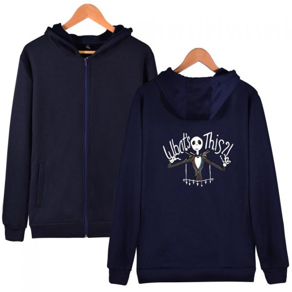Nightmare Before Christmas Jack Hoodies - Nightmare Before Christmas Hoodies - Jack Christmas Zip Up Hoodie