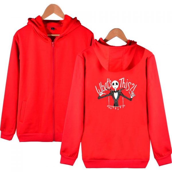 Nightmare Before Christmas Jack Hoodies - Nightmare Before Christmas Hoodies - Jack Christmas Zip Up Hoodie