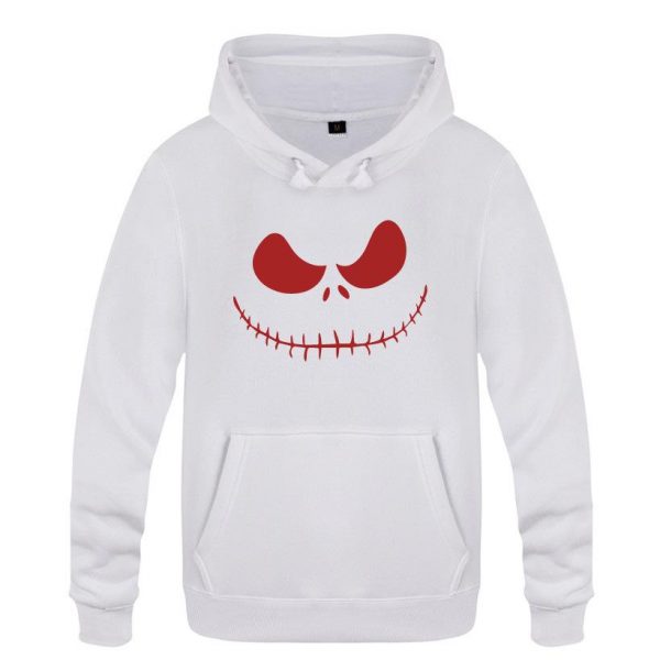 Nightmare Before Christmas Jack Hoodies - Nightmare Before Christmas Hoodies - Cool Jack Red Eyes Christmas Hoodie