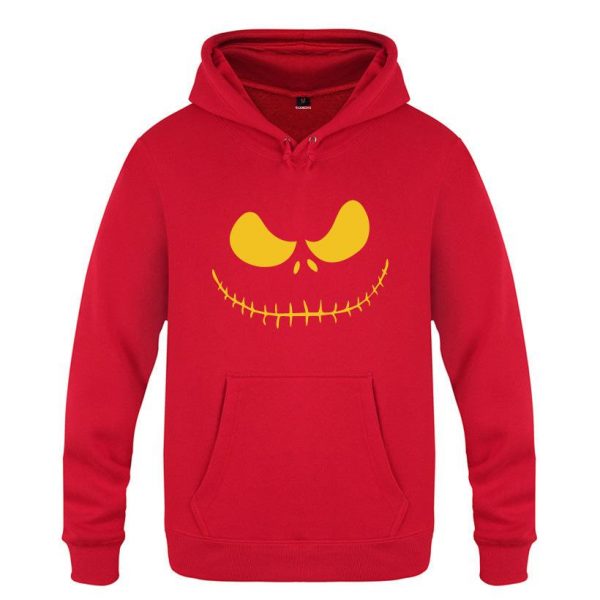 Nightmare Before Christmas Jack Hoodies - Nightmare Before Christmas Hoodies - Cool Jack Yellow Eyes Christmas Hoodie