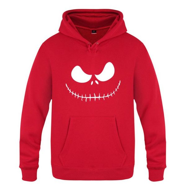 Nightmare Before Christmas Jack Hoodies - Nightmare Before Christmas Hoodies - Cool Jack White Eyes Christmas Hoodie