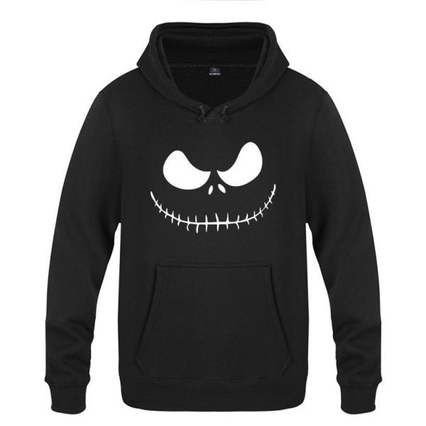 Nightmare Before Christmas Jack Hoodies - Nightmare Before Christmas Hoodies - Cool Jack White Eyes Christmas Hoodie