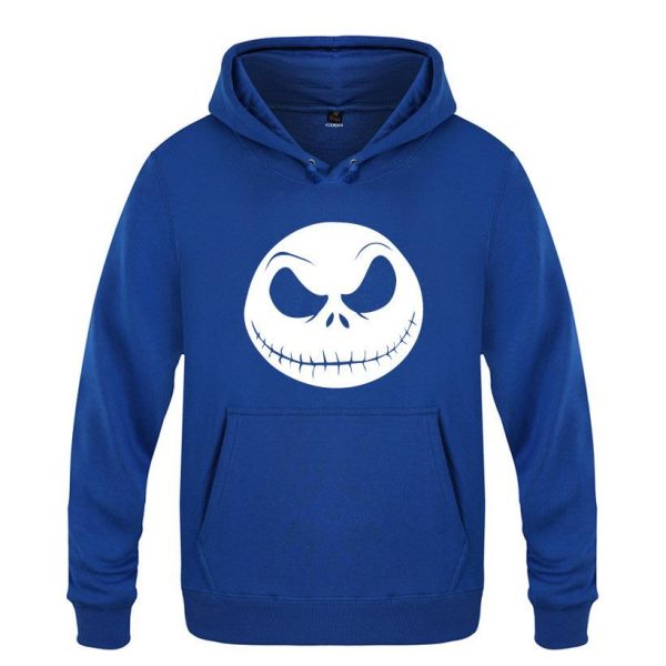 Nightmare Before Christmas Jack Hoodies - Nightmare Before Christmas Hoodies - Cool Jack White Skull Icon Christmas Hoodie