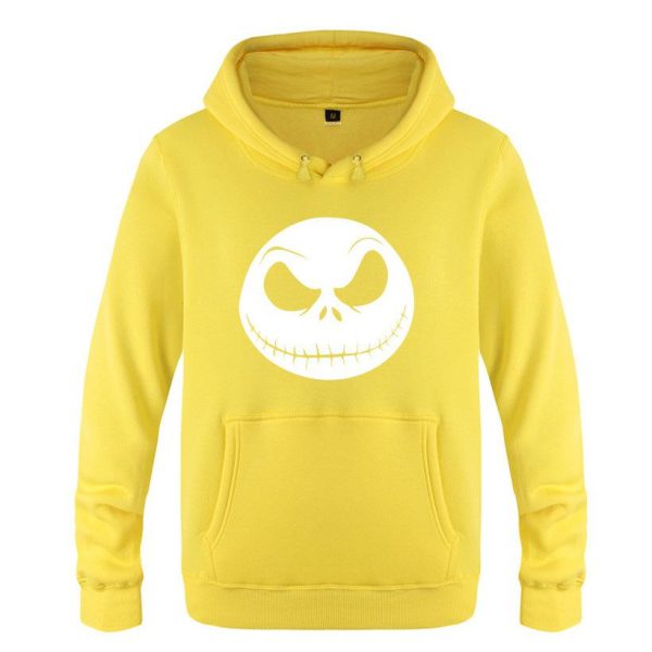 Nightmare Before Christmas Jack Hoodies - Nightmare Before Christmas Hoodies - Cool Jack White Skull Icon Christmas Hoodie