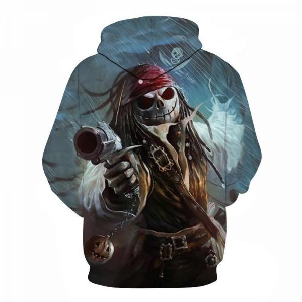 Nightmare Before Christmas Jack Hoodies - Nightmare Before Christmas Hoodies - Pirate Jack Pull Over Hoodie