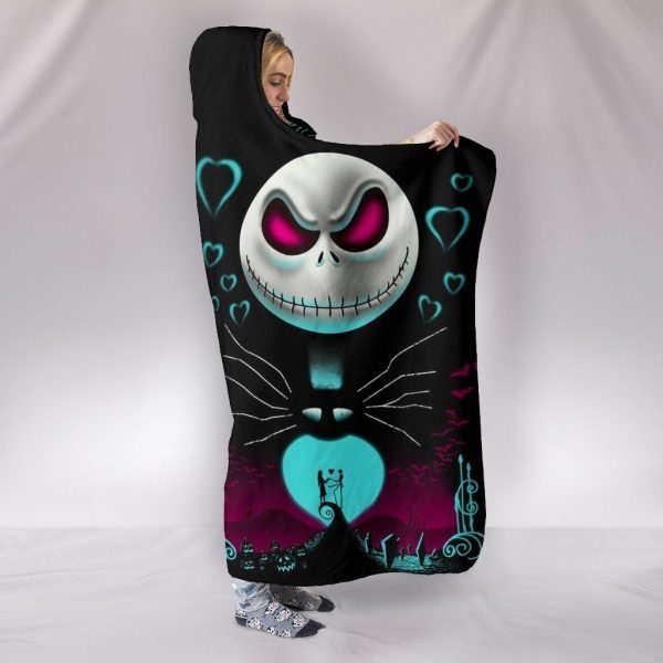 Nightmare Before Christmas - Jack Skellington Fleece Hooded Blanket