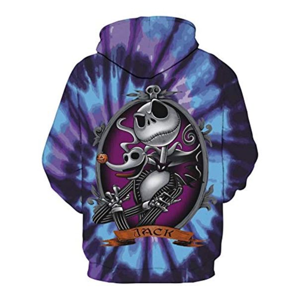 Nightmare Before Christmas Jack Skellington Print Hooded Sweatshirt Hoodie