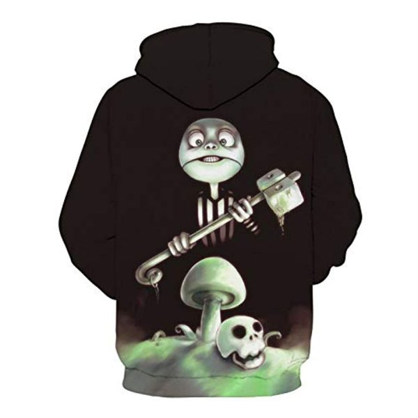 Nightmare Before Christmas Jack Skellington Print Hooded Sweatshirt Pullover Hoodie