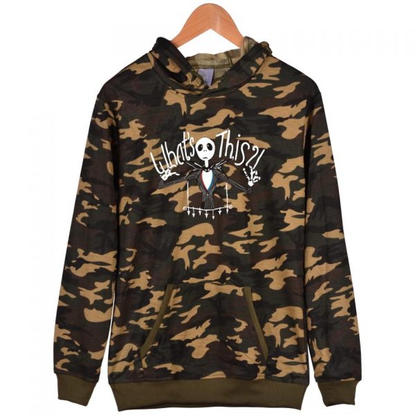 Nightmare Before Christmas Jack Sweatshirts - Nightmare Before Christmas Sweatshirts - Jack Christmas Army Green Sweatshirt