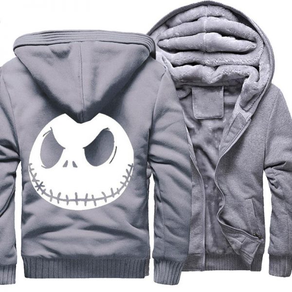 Nightmare Before Christmas Jackets - Solid Color Nightmare Before Christmas Series Jack Icon Super Cool Fleece Jacket