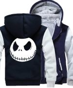 Nightmare Before Christmas Jackets - Solid Color Nightmare Before Christmas Series Jack Icon Super Cool Fleece Jacket