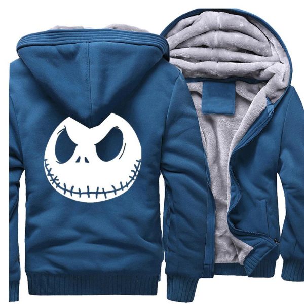 Nightmare Before Christmas Jackets - Solid Color Nightmare Before Christmas Series Jack Icon Super Cool Fleece Jacket