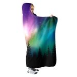 Northern Lights Hooded Blanket - Aurora Cool Blanket