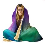 Northern Lights Hooded Blanket - Aurora Cool Blanket