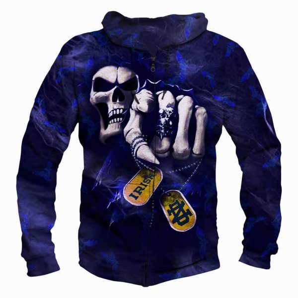 Notre Dame Fighting Irish Hoodies - Pullover Black Hoodie