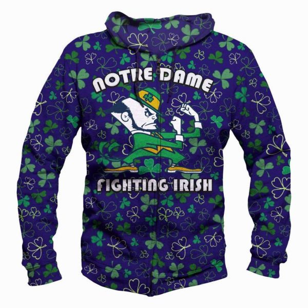 Notre Dame Fighting Irish Hoodies  - Pullover Blue Hoodie