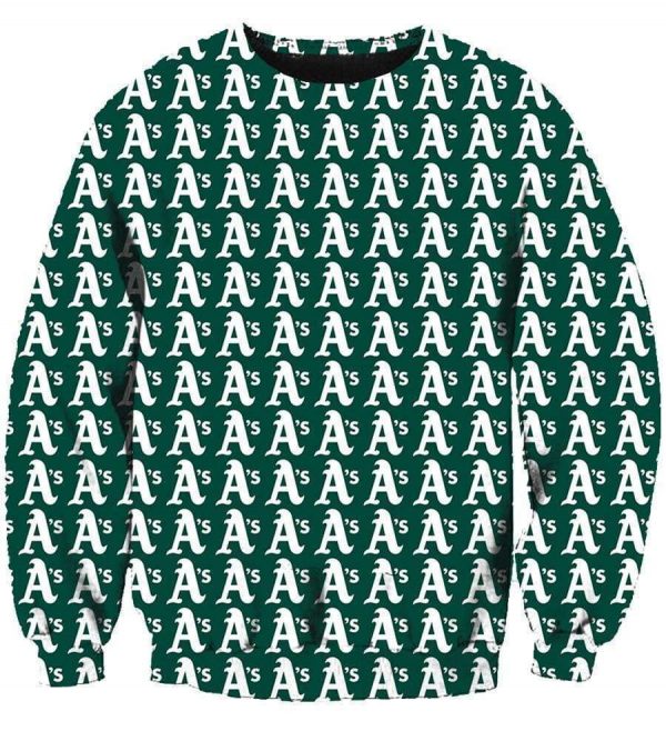 Oakland Athletics Hoodies - Pullover Green Hoodie