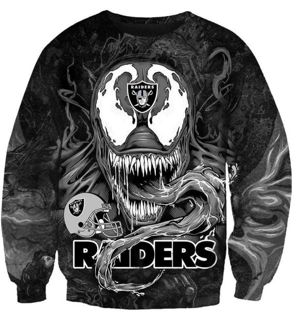 Okland Raiders Venom Hoodies - Pullover Black Hoodie