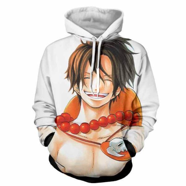 One Piece Ace Smiling 3D Hoodie