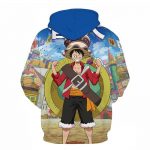 One Piece Anime Luffy Hoodie - Casual Hooded  Pullovers