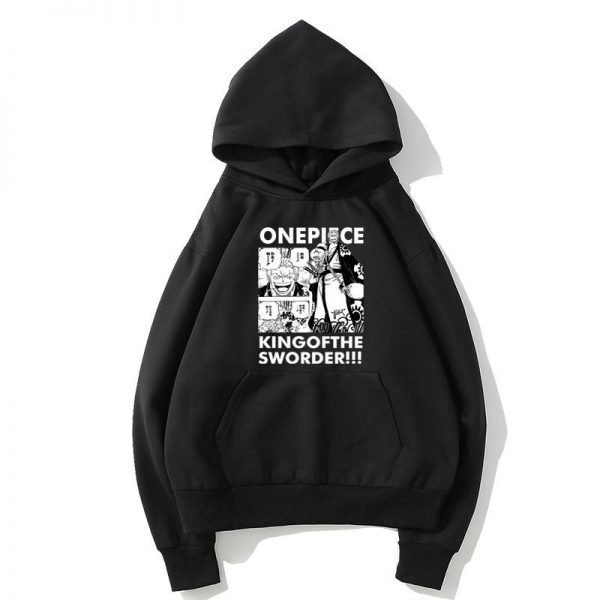 One Piece Fleece Hoodies - Solid Color One Piece Anime Series Harajuku Style Fleece Hoodie