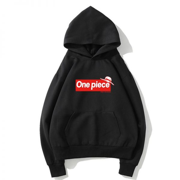 One Piece Fleece Hoodies - Solid Color One Piece Series One Piece Icon Fleece Hoodie