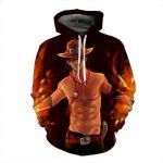 One Piece Hoodie Fire Fist Ace 3D Printed Hoodie